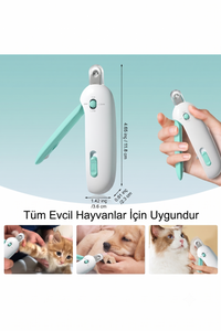 Törpülü Hazneli Ayarlanabilir Kedi Köpek Tırnak Makası